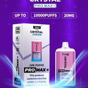 Crystal Pro Max Plus by WGA  Disposable Vape Box - vapeswholesale