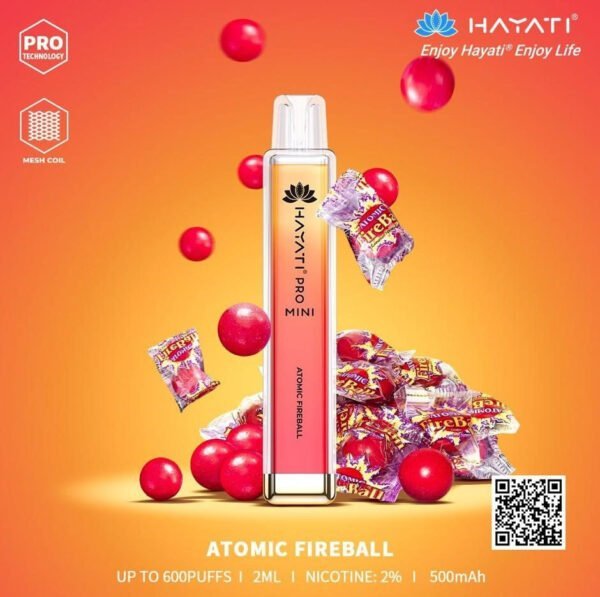 Hayati pro mini 600 puffs 2ml - 500mAh - vapeswholesale