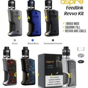 ASPIRE Feedlink Revvo Kit MOD ARC Coil Squonk Feedlink MOD 2ml Revvo Boost Tank - vapeswholesale