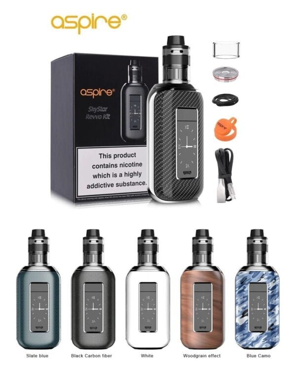 ASPIRE SKY STAR SPEEDER REVVO SKYSTAR 210W MOD TOUCH SCREEN VAPE KIT - vapeswholesale