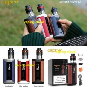 Aspire Speeder Revvo Vape Leather E-Cigarette 200W Mod Kit RTA tank 2ml - vapeswholesale