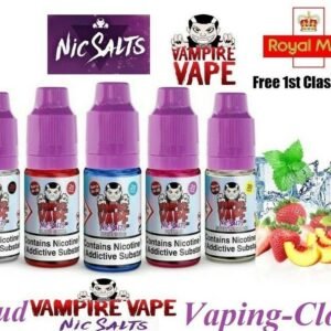 Vampire Vape Nic salts e liquid 5 x 10ml £11.75 Heisen Blackjack Pinkman ejuice - vapeswholesale