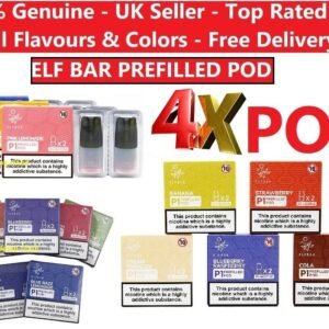 4x Pcs Pack Elf Bar Mate 500 Pre-Filled Pods All Flavours 20mg And Devices - vapeswholesale