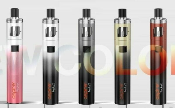 NEW Gradient ASPIRE Starter Pockex Vape Kit Pocket AIO All in One - vapeswholesale