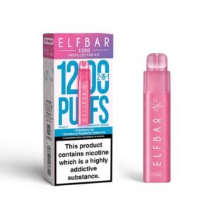 elfbar 1200 strawberry edtion 1 Elf Bar 1200 2in1 Prefilled Pod Vape Kit | Best Price UK | 1 x 5 Pcs