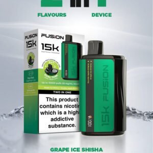 fusion 15k puffs 2 in 1 disposable vape pod kit box of 5 grape ice shisha double apple shisha vapeukwholesale 205376 1024x1024 ed1a66a7 6c46 44c8 8562 49ea23aaa98a 2 IN 1 FUSION 15K PUFFS DISPOSABLE VAPE POD KIT | Best Device | Best Price | UK